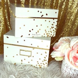 Kate Spade Nesting Boxes Gold Confetti